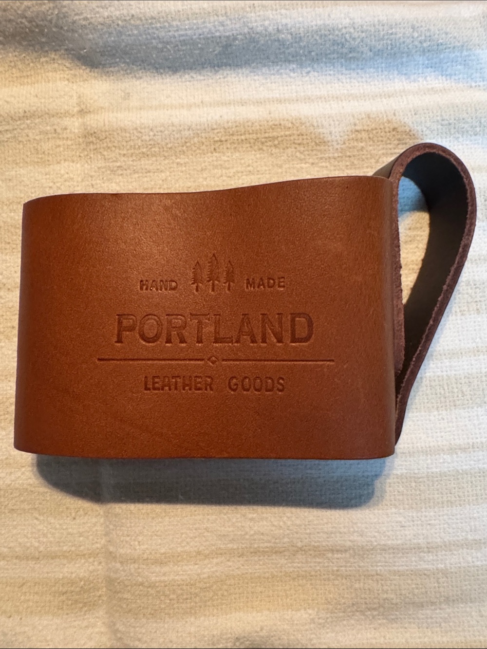 Portland Leather Chestnut Brown Leather Mug Hugger